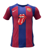 Barcelona Soccer Jersey Replica Rolling Stones 2024 Mens (Player Version)