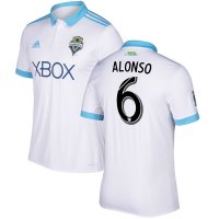 2017 Seattle Sounders Away White Soccer Jersey Replica Alonso #6