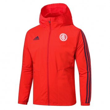 S. C. Internacional All Weather Windrunner Soccer Jacket Hoodie Red Mens 2022/23