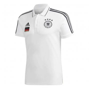 2020/21 Germany White Mens Soccer Polo Jersey