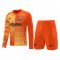 Barcelona Soccer Jersey + Short Replica Goalkeeper Orange Long Sleeve Mens 2021/22
