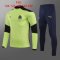 2020/21 Olympique Marseille Green Kids Half Zip Soccer Training Suit(Jacket + Pants)