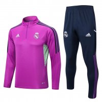 Real Madrid Soccer Training Suit Replica Purple 2022/23 Mens