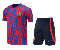 Barcelona Soccer Jersey + Short Replica Blue - Red Mens 2022/23