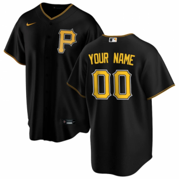 Pittsburgh Pirates 2020 Alternate Black Replica Custom Jersey Mens