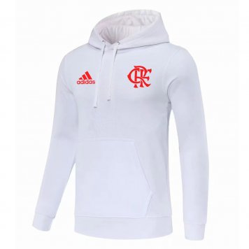 Flamengo Soccer Sweatshirt Pullover Hoodie White 2022/23 Mens