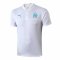 2019/20 Olympique Marseille White Mens Soccer Polo Jersey