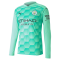 2020/21 Manchester City Away Goalkeeper Green LS Mens Soccer Jersey Replica
