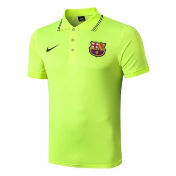 2019/20 Barcelona Yellow Mens Soccer Polo Jersey