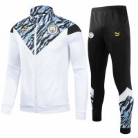 2021/22 Manchester City White Soccer Training Suit (Jacket + Pants) Mens