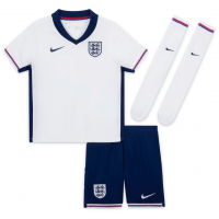 England Soccer Whole Kit Jersey + Short + Socks Replica Home Euro 2024 Youth