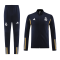 Real Madrid Soccer Jacket + Pants Replica Black 2023/24 Mens