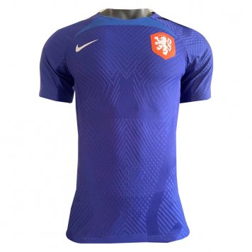 Netherlands Soccer Training Jersey Replica Pre-Match Blue Mens 2022 (Match)