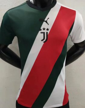 Juventus Soccer Jersey Replica Green White Red Special Version Mens 2022 (Player Version)
