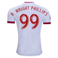 2017/18 New York Red bulls Home White Soccer Jersey Replica Bradley Wright-Phillips #99