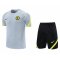 Chelsea Grey Soccer Training Suit Jerseys + Short Mens 2021/22