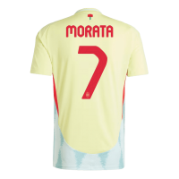 Spain Soccer Jersey Replica Away Euro 2024 Mens (MORATA #7)