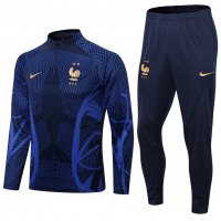 France Soccer Training Suit Royal 3D Print Mens 2022