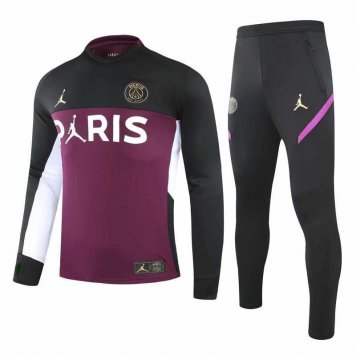 2020/21 PSG x Jordan Purple - Black Mens Soccer Training Suit [2020127311]