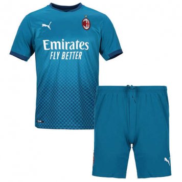 2020/21 AC Milan Third Kids Soccer Kit (Jersey + Shorts)