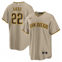 San Diego Padres Alternate Replica Player Jersey Tan/Brown 2023/24 Mens (Juan Soto #22)
