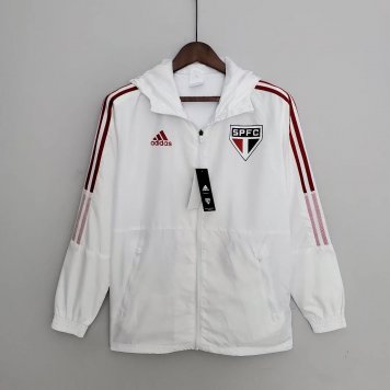 Sao Paulo FC Soccer Windrunner Jacket White Mens 2022/23