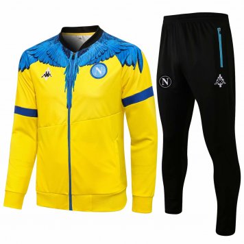 2021/22 Napoli Yellow Soccer Training Suit(Jacket + Pants) Mens