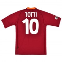 AS Roma Soccer Jersey Replica Home 2000/2001 Mens (Retro Totti #10)