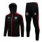 Manchester United Soccer Training Suit Jacket + Pants Hoodie Black Men's 2021/22