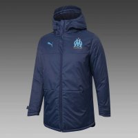 2020/21 Olympique Marseille Navy Mens Soccer Winter Jacket