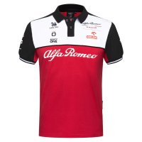 Alfa Romeo Sauber F1 Team Polo Jersey Red Mens 2021