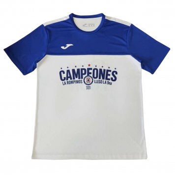 2021/22 Cruz Azul Blue-White Champions Mens Soccer Jersey Replica