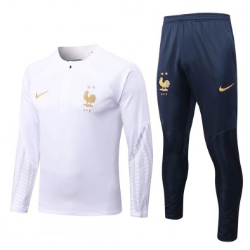 France Soccer Training Suit White Mens 2022/23