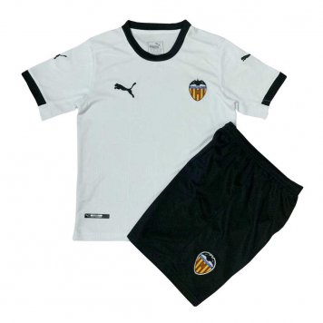 2020/21 Valencia Home Kids Soccer Kit(Jersey+Shorts)