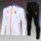 Real Madrid White Soccer Training Suit Jacket + Pants Youth 2021/22
