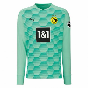 2020/21 Borussia Dortmund Goalkeeper Green LS Mens Soccer Jersey Replica