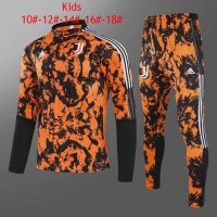 2020/21 Juventus Orange Kids Soccer Training Suit