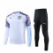 2019/20 Manchester City Half Zip White Mens Soccer Training Suit(Jacket + Pants)