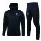 2021/22 PSG Hoodie Royal Soccer Training Suit(Jacket + Pants) Mens