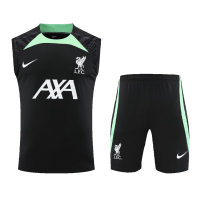 Liverpool Soccer Singlet + Short Replica Black 2023/24 Mens