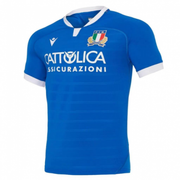 2020/21 Italy Rugby Home Blue Soccer Jersey Replica Mens