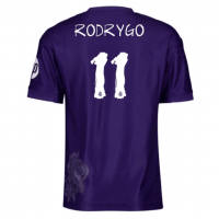 Real Madrid Soccer Jersey Replica Y-3 Fourth Purple Player Version 2024/25 Mens (RODRYGO #11)
