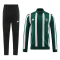 Manchester United Soccer Jacket + Pants Replica Green&White 2023/24 Mens