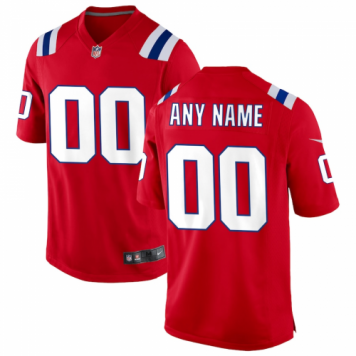New England Patriots Mens Red Player Game Jersey Alternate