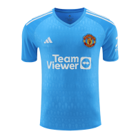 Manchester United Soccer Jersey Replica Goalkeeper Blue 2023/24 Mens