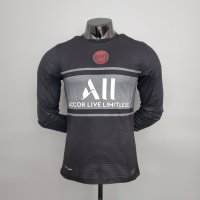 PSG Soccer Jersey Replica Third Long Sleeve Mens 2021/22 (Player Version)