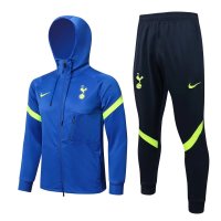Tottenham Hotspur Soccer Training Suit Jacket + Pants Replica Hoodie Blue II Mens 2021-22