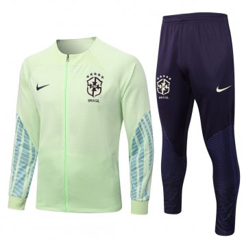 Brazil Soccer Jacket + Pants Lemon 2022/23 Mens