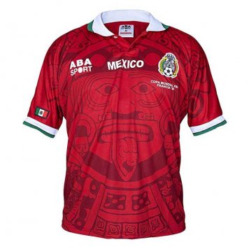 Mexico Soccer Jersey Replica Red 1998 Mens (Retro)