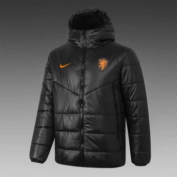 2020/21 Netherlands Black Mens Soccer Winter Jacket